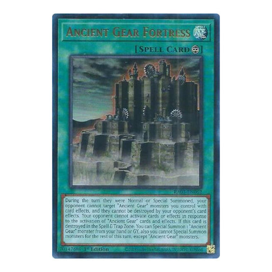 Ancient Gear Fortress (UR) (RA03) #RA03-EN062 Ultra Rare (1st Edition Near Mint) Quarter Century Bonanza YuGiOh: 2024