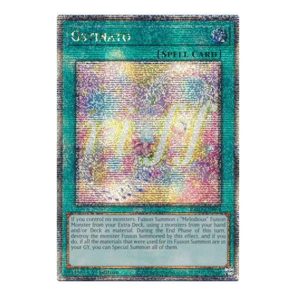 Ostinato (Quarter Century Secret Rare) (RA03) #RA03-EN064 Quarter Century Secret Rare (1st Edition Near Mint) Quarter Century Bonanza YuGiOh: 2024