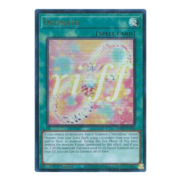 Ostinato (UR) (RA03) #RA03-EN064 Ultra Rare (1st Edition Near Mint) Quarter Century Bonanza YuGiOh: 2024