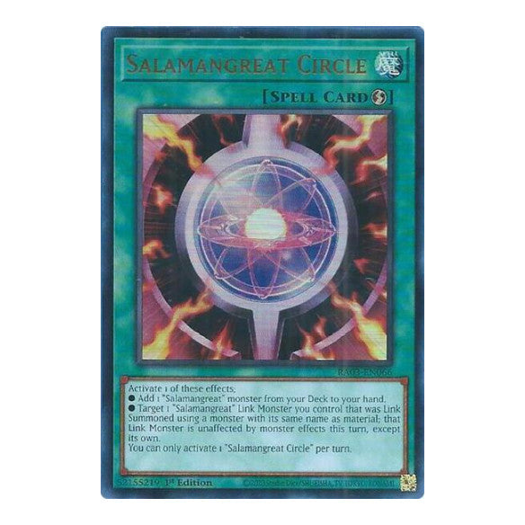 Salamangreat Circle (UR) (RA03) #RA03-EN066 Ultra Rare (1st Edition Near Mint) Quarter Century Bonanza YuGiOh: 2024