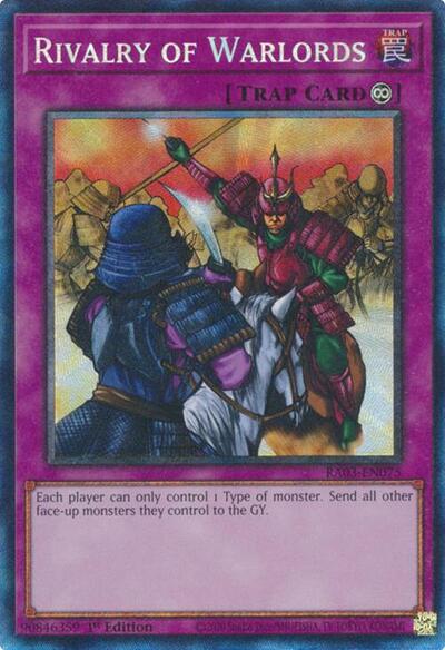 Rivalry of Warlords PCR (RA03) #RA03-EN075 Prismatic Collector's Rare (1st Edition Near Mint) Quarter Century Bonanza YuGiOh: 2024