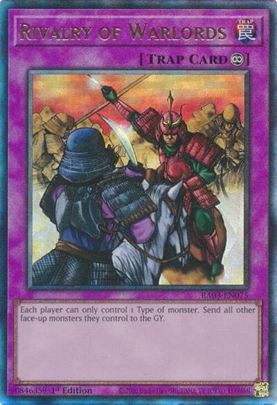 Rivalry of Warlords PUR (RA03) #RA03-EN075 Prismatic Ultimate Rare (1st Edition Near Mint) Quarter Century Bonanza YuGiOh: 2024