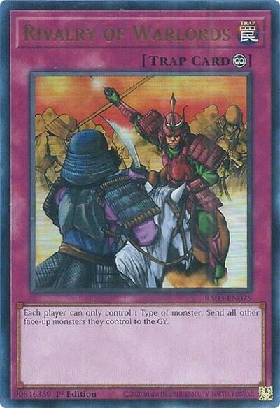 Rivalry of Warlords UR (RA03) #RA03-EN075 Ultra Rare (1st Edition Near Mint) Quarter Century Bonanza YuGiOh: 2024