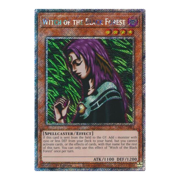 Witch of the Black Forest (Platinum Secret Rare) (RA03) #RA03-EN091 Platinum Secret Rare (1st Edition Near Mint) Quarter Century Bonanza YuGiOh: 2024