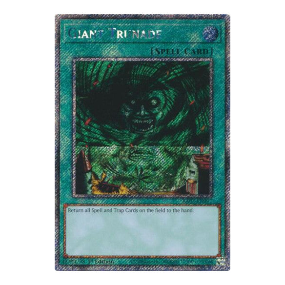 Giant Trunade (Platinum Secret Rare) (RA03) #RA03-EN097 Platinum Secret Rare (1st Edition Near Mint) Quarter Century Bonanza YuGiOh: 2024