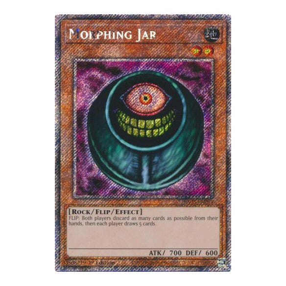 Morphing Jar (Platinum Secret Rare) (RA03) #RA03-EN098 Platinum Secret Rare (1st Edition Near Mint) Quarter Century Bonanza YuGiOh: 2024