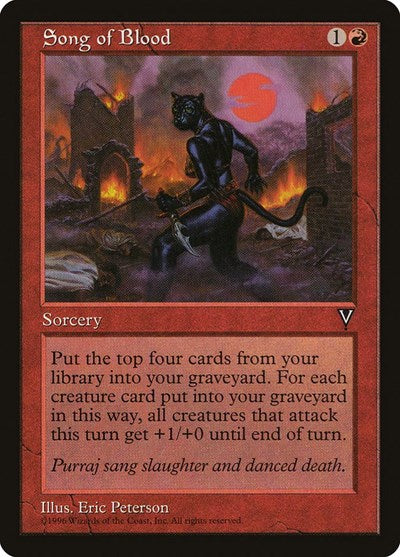 Song of Blood (VIS) #94 Common (Moderately Played) Visions Magic: 1997