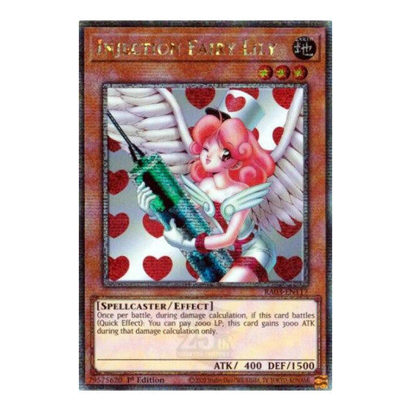 Injection Fairy Lily (Quarter Century Secret Rare) (RA03) #RA03-EN117 Quarter Century Secret Rare (1st Edition Near Mint) Quarter Century Bonanza YuGiOh: 2024