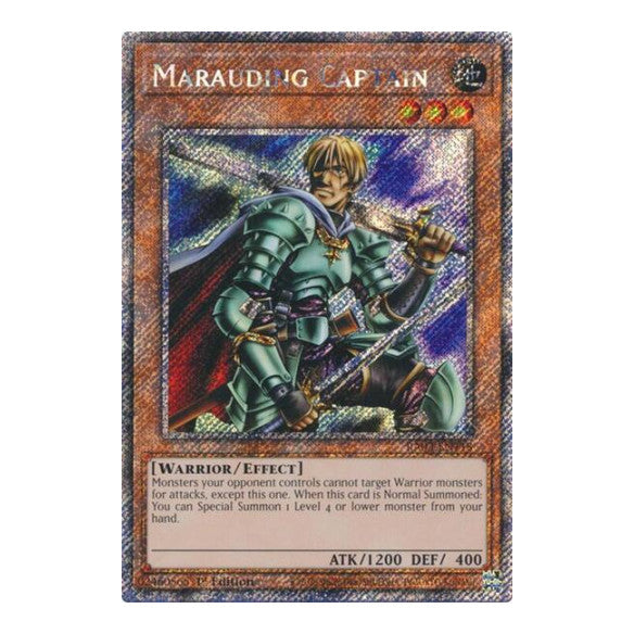 Marauding Captain (Platinum Secret Rare) (RA03) #RA03-EN118 Platinum Secret Rare (1st Edition Near Mint) Quarter Century Bonanza YuGiOh: 2024