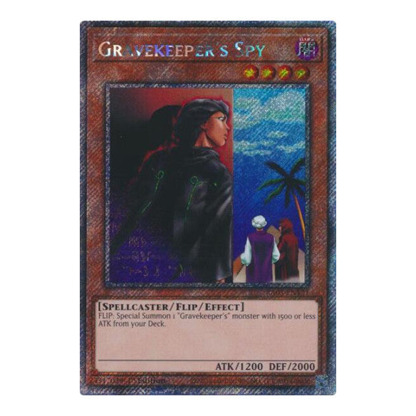 Gravekeeper's Spy (Platinum Secret Rare) (RA03) #RA03-EN121 Platinum Secret Rare (1st Edition Lightly Played) Quarter Century Bonanza YuGiOh: 2024