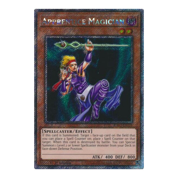 Apprentice Magician (Platinum Secret Rare) (RA03) #RA03-EN124 Platinum Secret Rare (1st Edition Near Mint) Quarter Century Bonanza YuGiOh: 2024