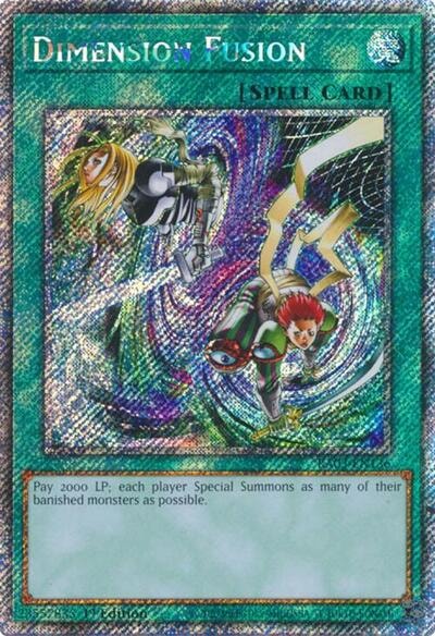 Dimension Fusion Platinum Secret Rare (RA03) #RA03-EN136 Platinum Secret Rare (1st Edition Near Mint) Quarter Century Bonanza YuGiOh: 2024