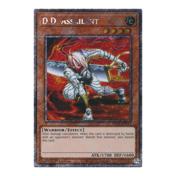 D.D. Assailant (Platinum Secret Rare) (RA03) #RA03-EN141 Platinum Secret Rare (1st Edition Near Mint) Quarter Century Bonanza YuGiOh: 2024