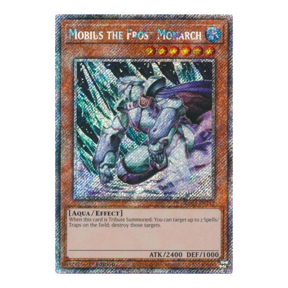 Mobius the Frost Monarch (Platinum Secret Rare) (RA03) #RA03-EN142 Platinum Secret Rare (1st Edition Near Mint) Quarter Century Bonanza YuGiOh: 2024