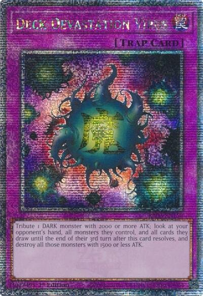 Deck Devastation Virus Quarter Century Secret Rare (RA03) #RA03-EN150 Quarter Century Secret Rare (1st Edition Near Mint) Quarter Century Bonanza YuGiOh: 2024