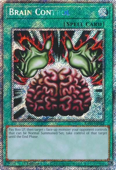 Brain Control Platinum Secret Rare (RA03) #RA03-EN154 Platinum Secret Rare (1st Edition Near Mint) Quarter Century Bonanza YuGiOh: 2024