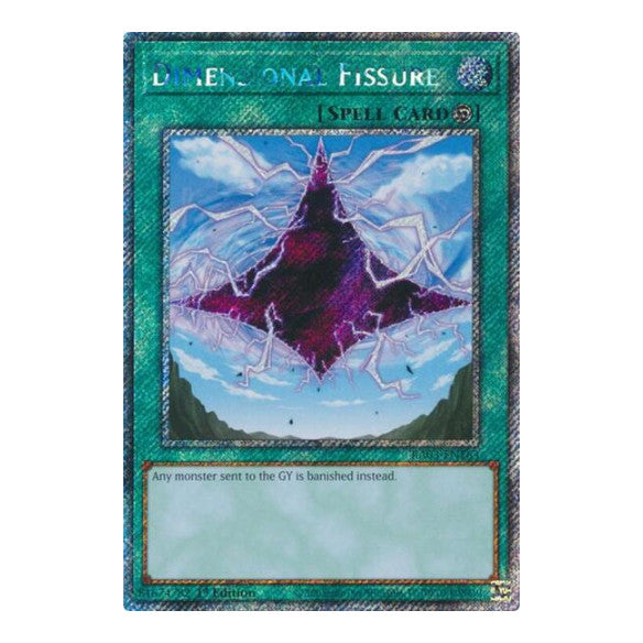 Dimensional Fissure (Platinum Secret Rare) (RA03) #RA03-EN163 Platinum Secret Rare (1st Edition Near Mint) Quarter Century Bonanza YuGiOh: 2024