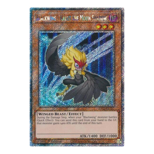 Blackwing - Kalut the Moon Shadow (Platinum Secret Rare) (RA03) #RA03-EN217 Platinum Secret Rare (1st Edition Near Mint) Quarter Century Bonanza YuGiOh: 2024