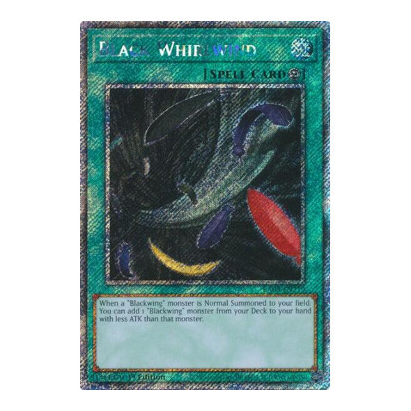 Black Whirlwind (Platinum Secret Rare) (RA03) #RA03-EN219 Platinum Secret Rare (1st Edition Near Mint) Quarter Century Bonanza YuGiOh: 2024