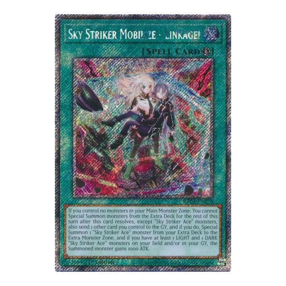 Sky Striker Mobilize - Linkage! (Platinum Secret Rare) (RA03) #RA03-EN274 Platinum Secret Rare (1st Edition Near Mint) Quarter Century Bonanza YuGiOh: 2024