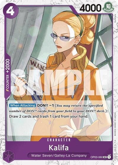 Kalifa (Jolly Roger Foil) (PRB-01) #OP03-060 Uncommon (Foil Near Mint) Premium Booster -The Best- One Piece Card Game: 2024