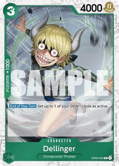 Dellinger (Jolly Roger Foil) (PRB-01) #OP04-029 Common (Foil Near Mint) Premium Booster -The Best- One Piece Card Game: 2024