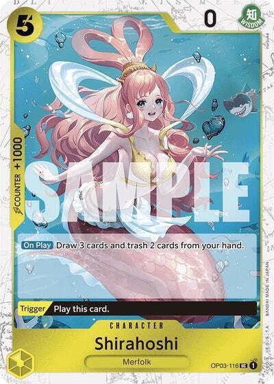Shirahoshi OP03 116 Jolly Roger Foil (PRB-01) #OP03-116 Uncommon (Foil Near Mint) Premium Booster -The Best- One Piece Card Game: 2024