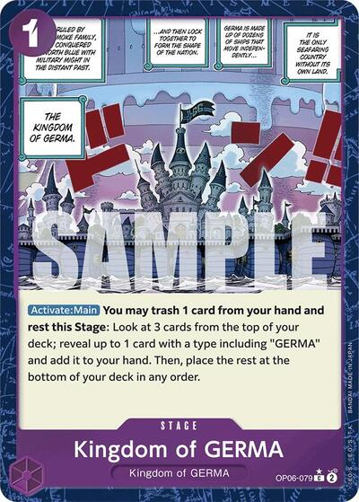Kingdom of GERMA Textured Foil (PRB-01) #OP06-079 Common (Foil Near Mint) Premium Booster -The Best- One Piece Card Game: 2024