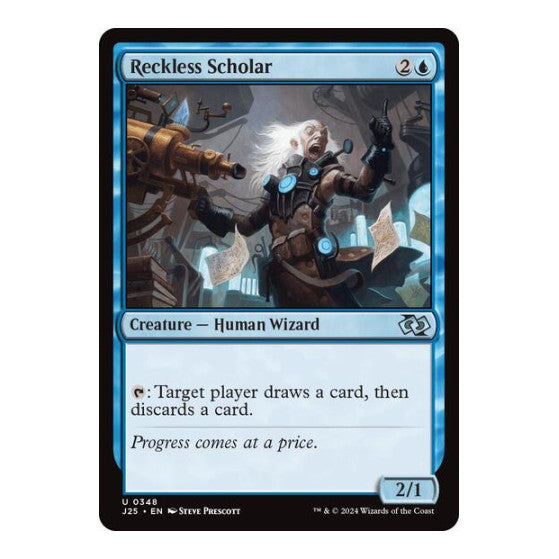 Reckless Scholar (J25) #348 Uncommon (Lightly Played) Foundations Jumpstart Magic: The Gathering: 2024