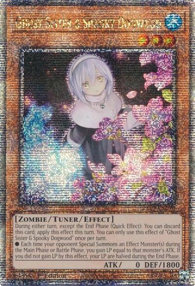 Ghost Sister & Spooky Dogwood (Alternate Art) (Quarter Century Secret Rare) (RA03) #RA03-EN020 Quarter Century Secret Rare (1st Edition Near Mint) Quarter Century Bonanza YuGiOh: 2024