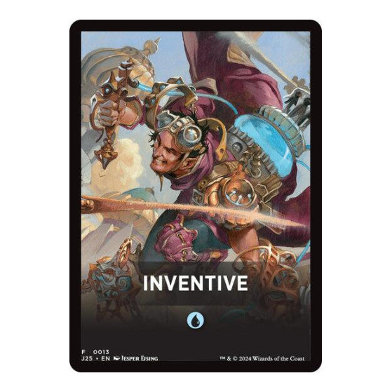 Inventive Theme Card (J25) #13 Token (Lightly Played) Foundations Jumpstart Magic: The Gathering: 2024