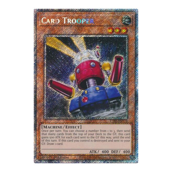 Card Trooper (Platinum Secret Rare) (RA03) #RA03-EN172 Platinum Secret Rare (1st Edition Near Mint) Quarter Century Bonanza YuGiOh: 2024