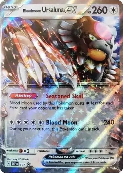 Bloodmoon Ursaluna ex - 177 (SVP) #177 Promo (Holofoil Near Mint) SV: Scarlet & Violet Promo Cards Pokemon: 2023