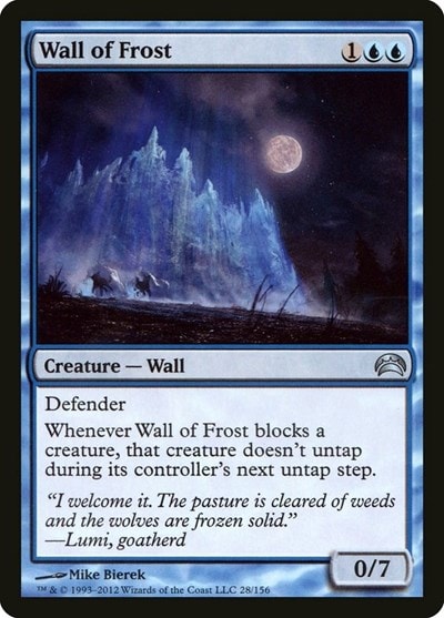 Wall of Frost (PC2) #28 Uncommon (Lightly Played) Planechase 2012 Magic: The Gathering: 2012