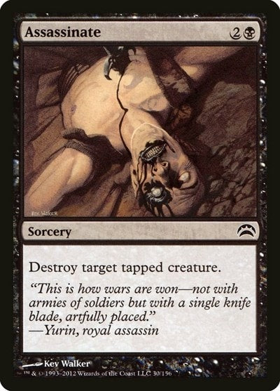 Assassinate (PC2) #30 Common (Moderately Played) Planechase 2012 Magic: The Gathering: 2012