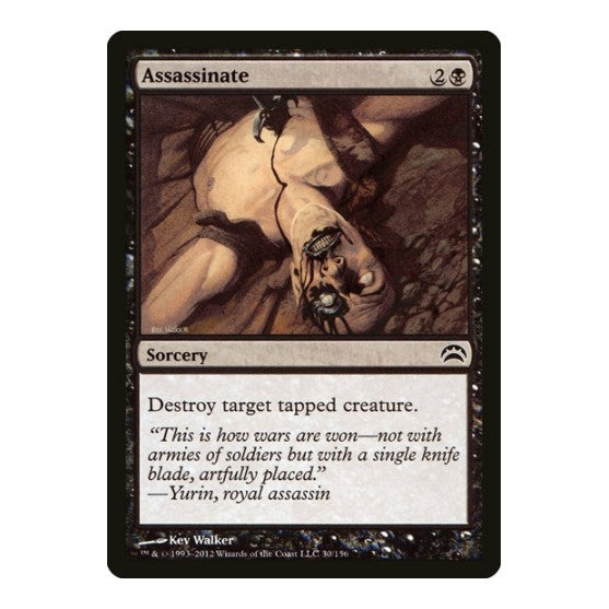 Assassinate (PC2) #30 Common (Moderately Played) Planechase 2012 Magic: The Gathering: 2012