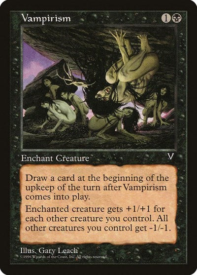 Vampirism (VIS) #73 Uncommon (Moderately Played) Visions Magic: The Gathering: 1997