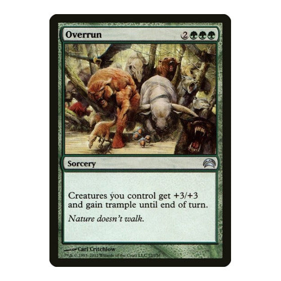 Overrun (PC2) #72 Uncommon (Lightly Played) Planechase 2012 Magic: The Gathering: 2012