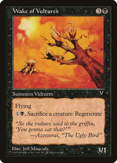 Wake of Vultures (VIS) #74 Common (Moderately Played) Visions Magic: 1997