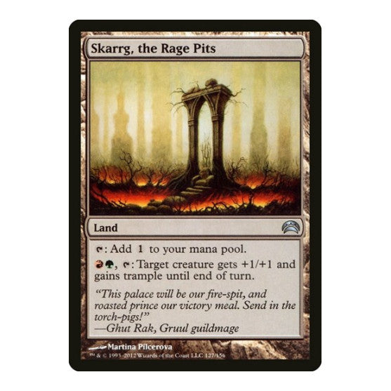 Skarrg the Rage Pits (PC2) #127 Uncommon (Damaged) Planechase 2012 Magic: The Gathering: 2012