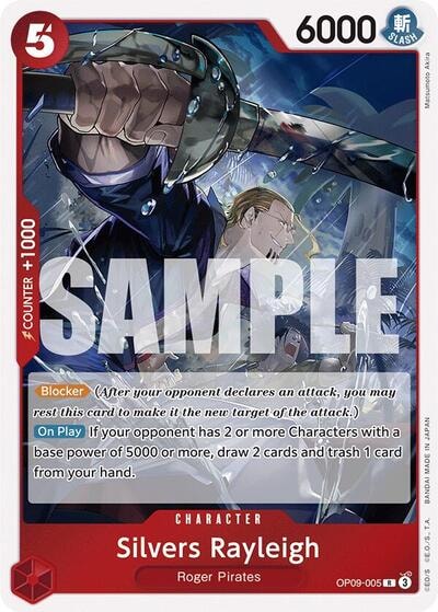 Silvers Rayleigh (OP09) #OP09-005 Rare Emperors in the New World One Piece Card Game: 2024