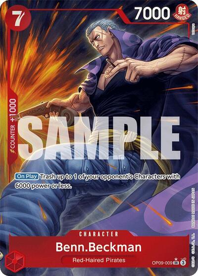BennBeckman Parallel (OP09) #OP09-009 Secret Rare (Foil Near Mint) Emperors in the New World One Piece Card Game: 2024