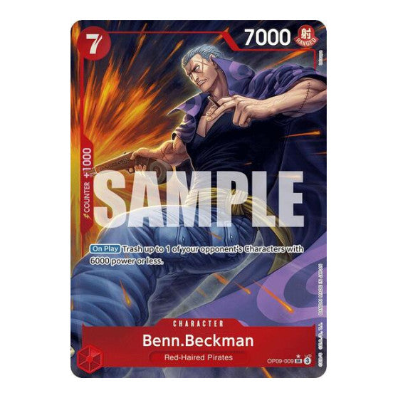 Benn.Beckman (Parallel) (OP09) #OP09-009 Super Rare (Foil Near Mint) Emperors in the New World One Piece Card Game: 2024