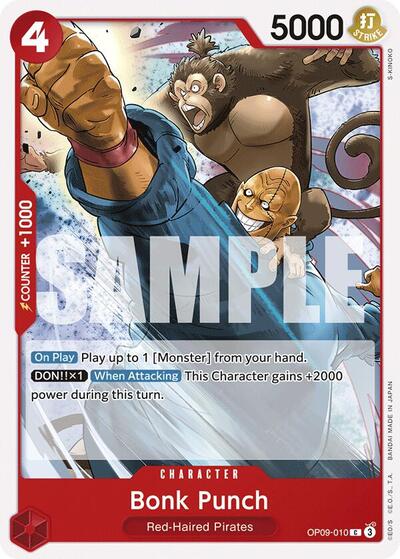 Bonk Punch (OP09) #OP09-010 Common (Near Mint) Emperors in the New World One Piece Card Game: 2024