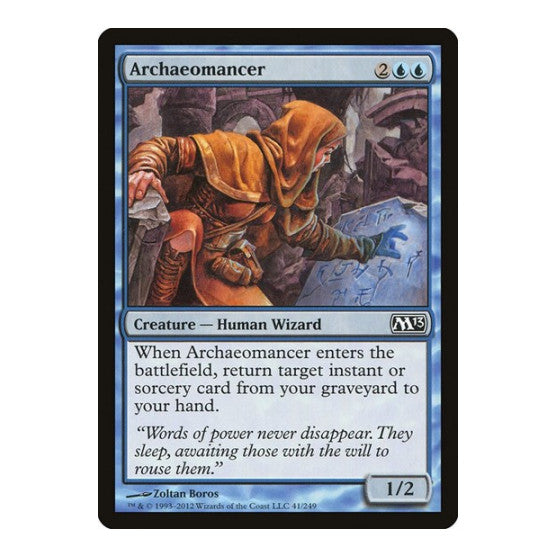 Archaeomancer (M13) #41 Common (Moderately Played) Magic 2013 (M13) Magic: The Gathering: 2012