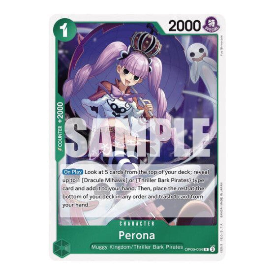 Perona (OP09) #OP09-034 Rare Emperors in the New World One Piece Card Game: 2024