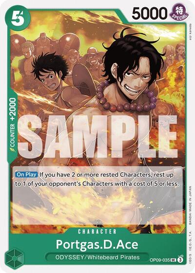 PortgasDAce (OP09) #OP09-035 Uncommon (Near Mint) Emperors in the New World One Piece Card Game: 2024