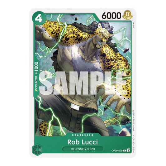 Rob Lucci (038) (OP09) #OP09-038 Common (Near Mint) Emperors in the New World One Piece Card Game: 2024