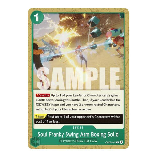 Soul Franky Swing Arm Boxing Solid (OP09) #OP09-041 Common (Near Mint) Emperors in the New World One Piece Card Game: 2024