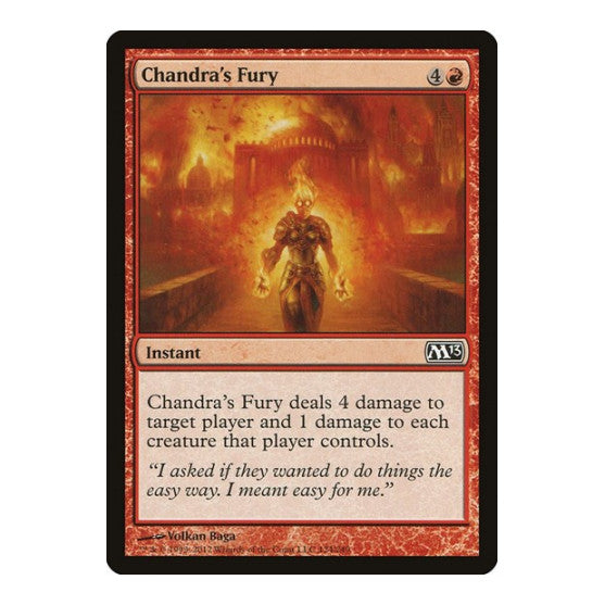 Chandras Fury (M13) #124 Common (Heavily Played) Magic 2013 (M13) Magic: The Gathering: 2012